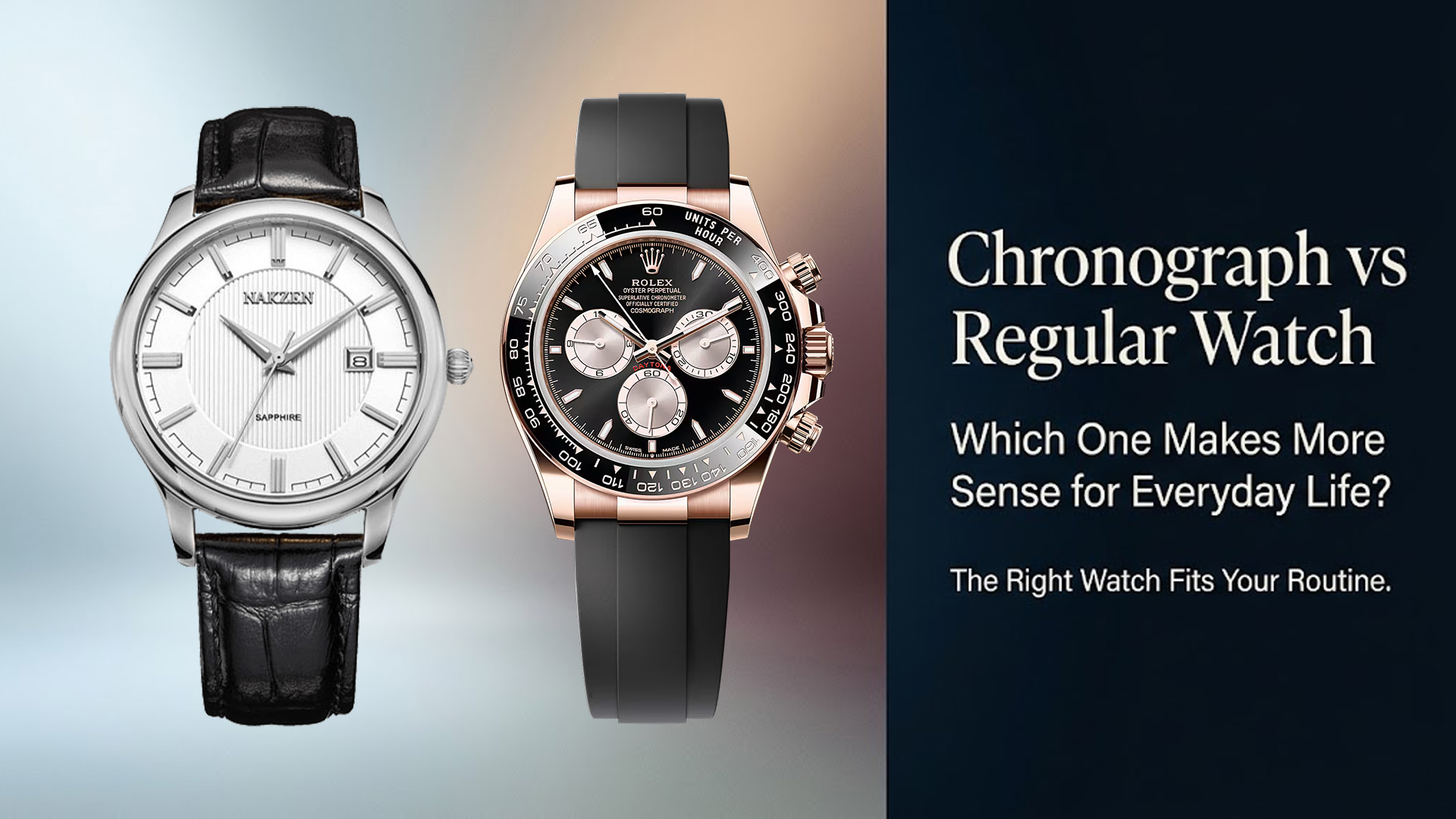 Chronograph vs Regular Watch: Which One Makes More Sense for Everyday Life?